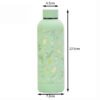 Tropical Print Stainless Steel Water Bottle Size