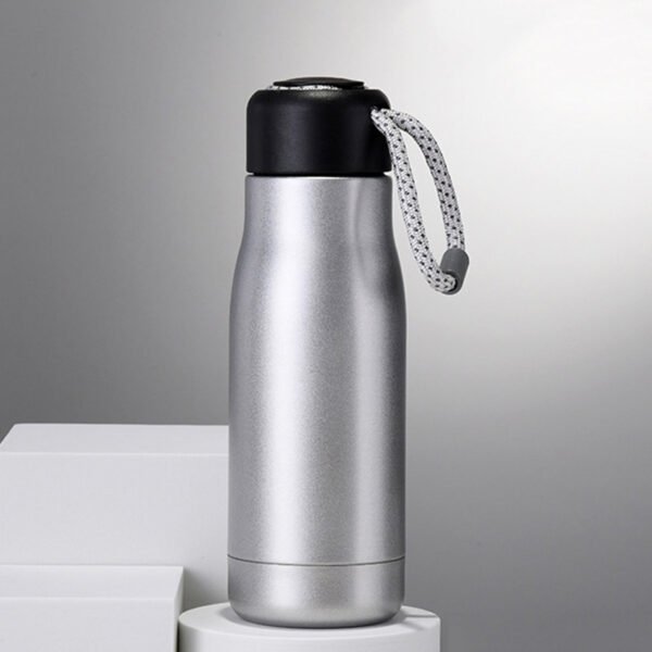 Wide Mouth Double-wall Vacuum Insulated Thermal Bottle Silver