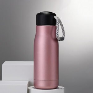 Wide Mouth Double-wall Vacuum Insulated Thermal Bottle Pink