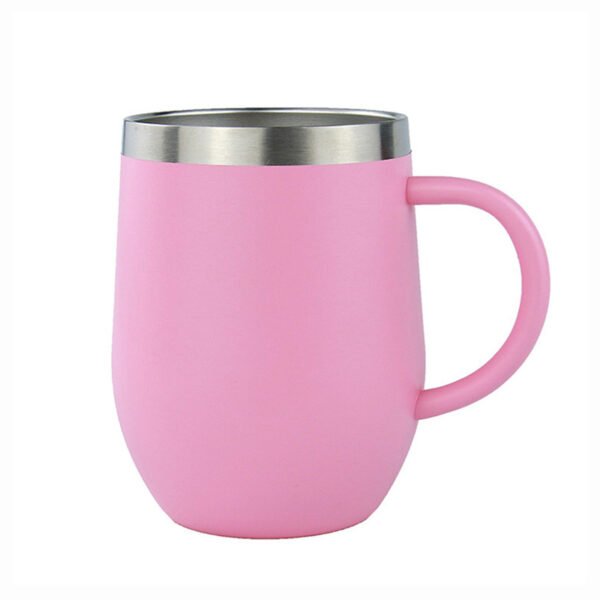 Pink Wine Tumbler With Handle