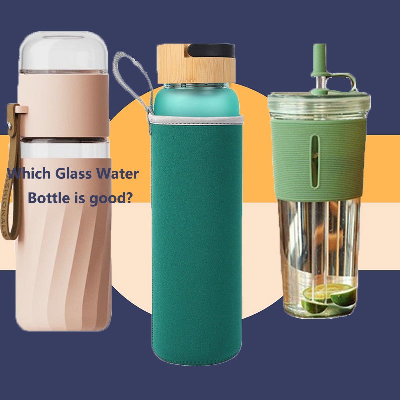 select glass water bottle