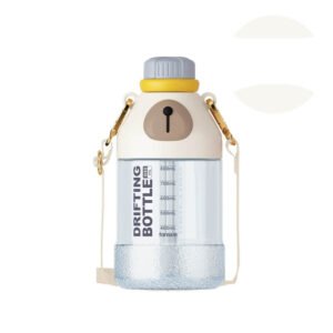 Bear Style Tritan Water Bottle Beige