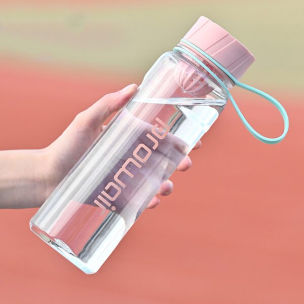 Durable BPA-free Plastic Water Bottle Pink