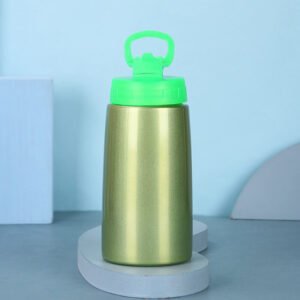 Metallic Straw Lid Water Bottle Pastel Green