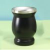 Stainless Yerba Mate Gourd Mug Black