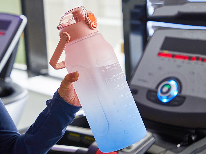 Time Marked Sports Water Bottle