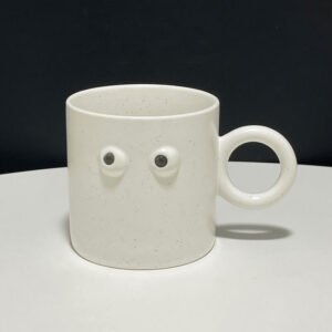 Unique Eye Embossed Ceramic Mug