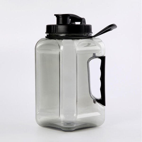 Wide-mouth Spout-lid Sports Water Bottle Gray