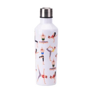 Yoga Moves Printed Flask Water Bottle