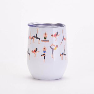 Yoga Moves Printed Wine Tumbler