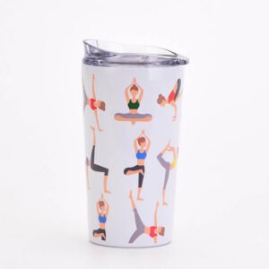 Yoga Print Travel Tumbler