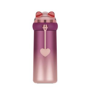 Bear Style Gradient Thermos Water Bottle