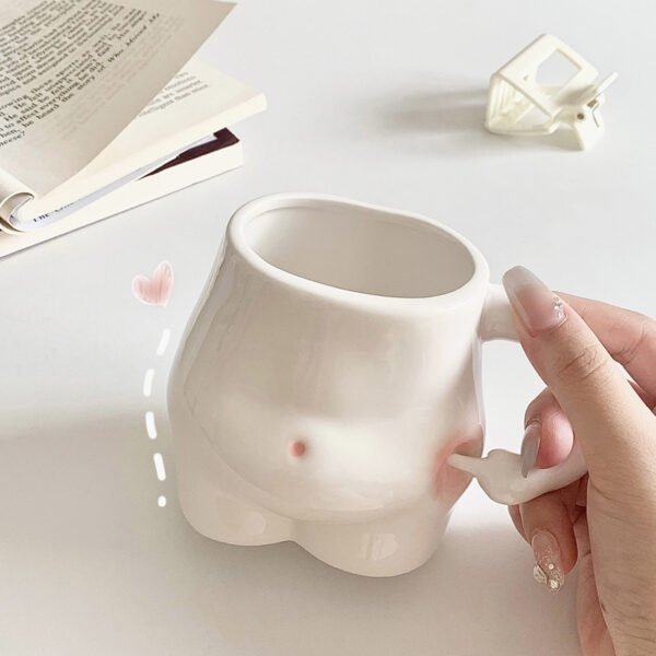 Belly Mug With Hand-Shape Handle (1)