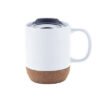 Ceramic Coffee Mug With Cork Base White