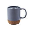 Ceramic Coffee Mug With Cork Base Gray