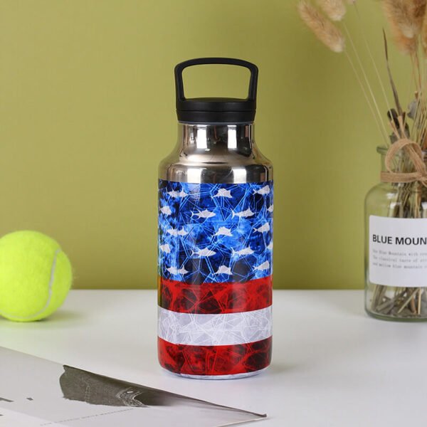 Colorful Print Stainless Steel Water Bottle