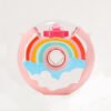 Donut Shaped Plastic Water Bottle For Kids Baby pink