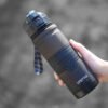 Flip Top Lid Water Bottle With Security Lock Black 0.5L