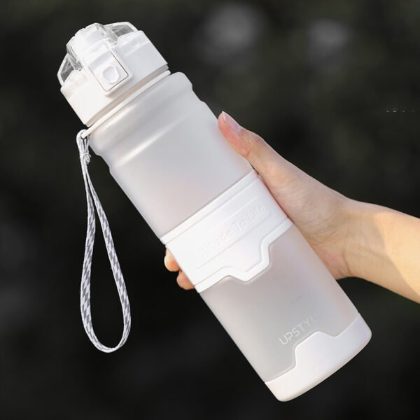 Flip Top Lid Water Bottle With Security Lock White 1L