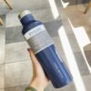 Hexagonal Shape Stainless Steel Water Bottle Blue 750ml