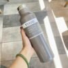 Hexagonal Shape Stainless Steel Water Bottle Gray 750ml