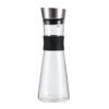 High Borosilicate Glass Water Carafe With Screw Lid 1000ml