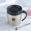 Steel Sipper Mug With Rubber Grip gold