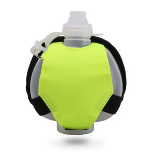 Silicone Wrist Water Bottle With Sport Spout Green