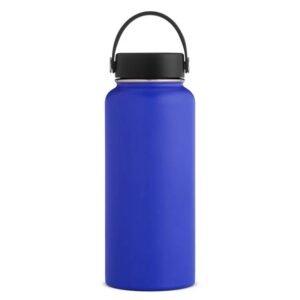 Solid Color Stainless Steel Thermos Bottle Blue