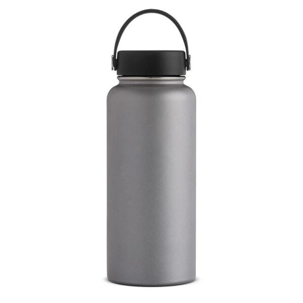 Solid Color Stainless Steel Thermos Bottle Gray