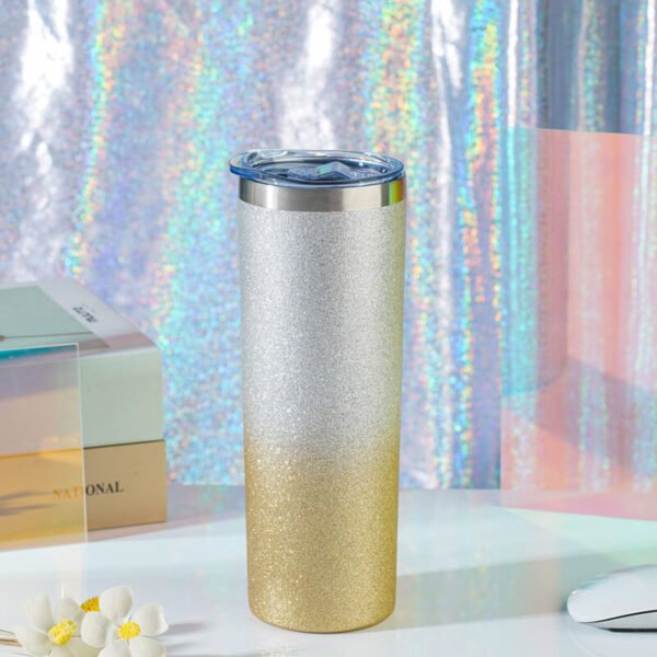 glitter vacuum iusulation water bottle gold