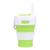 silicone foldable coffee mug green
