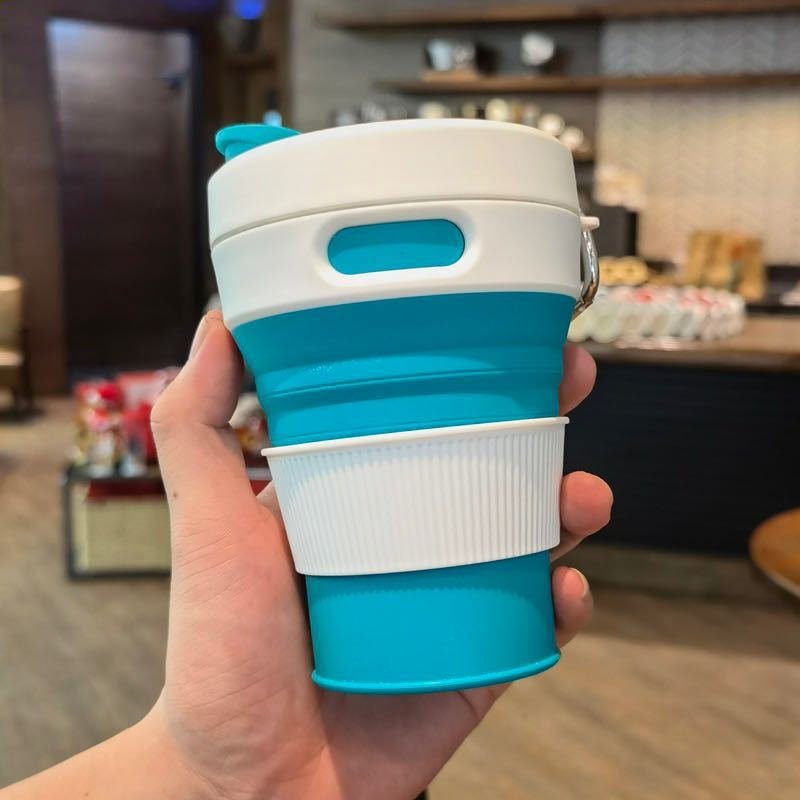 silicone foldable coffee bottle