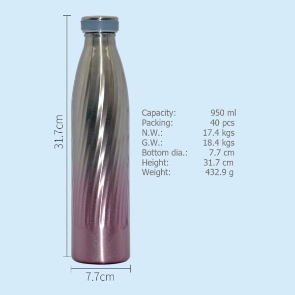 Gradient Stainless steel Double-wall vacuum Thermos 900ml